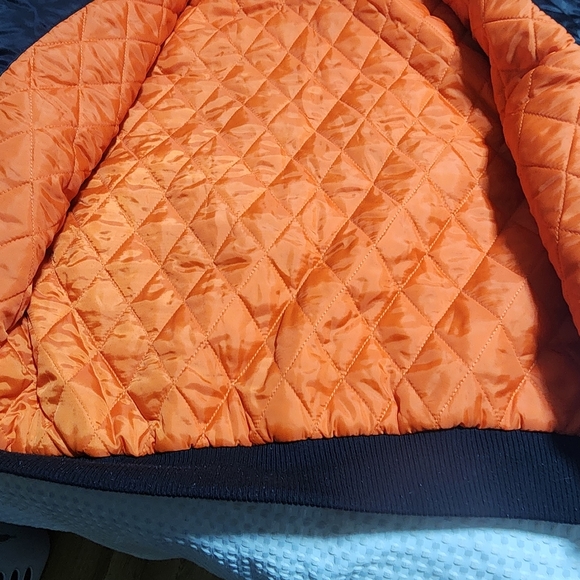 DISNEY EUC WOMENS SZ SMALL MICKEY MOUSE BOMBER VARSITY STYLE LINED JACKET COAT - Picture 7 of 14